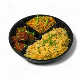 Chilli Garlic Noodles With Veg Fried Rice- Manchurian Dry