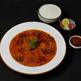Desi Tadka Ghee Khichdi-curd