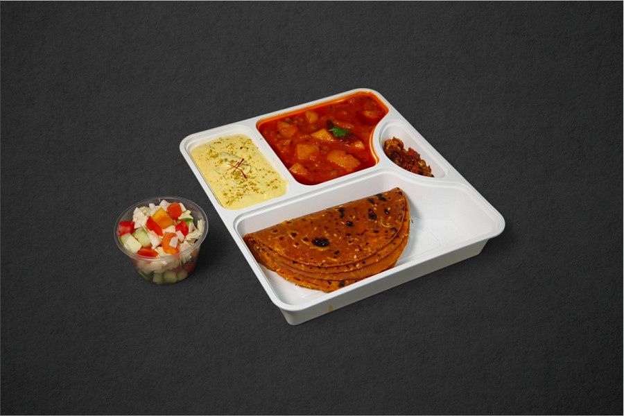 Thepla 4 Pcs- Bataka Nue Raswalu Shak- Shrikhand