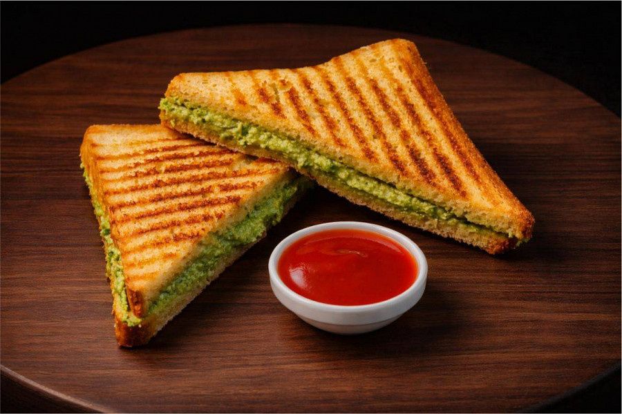 Green Power Paneer Sandwich