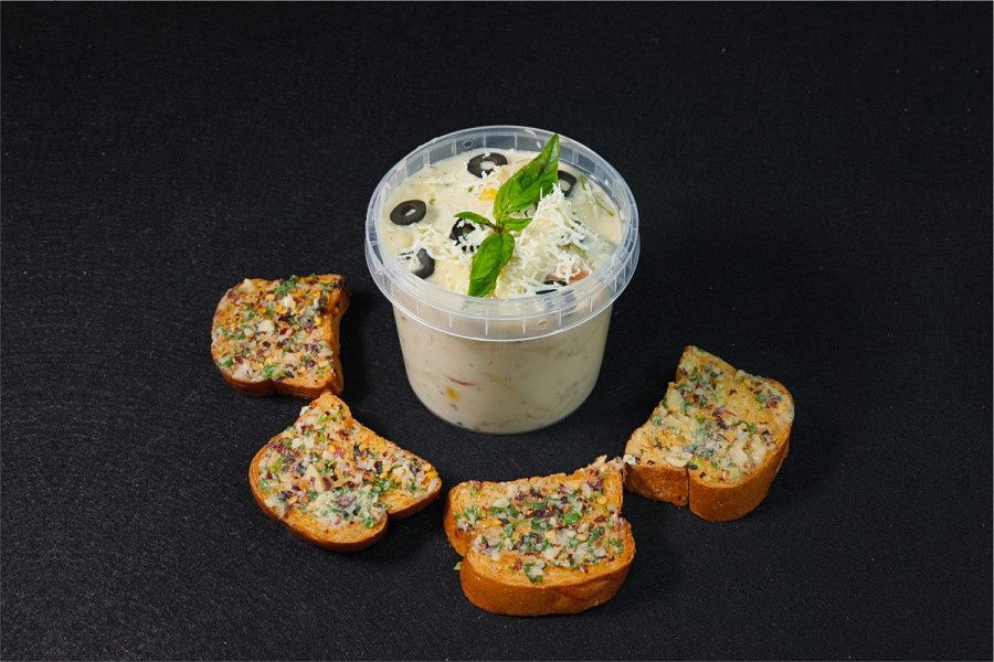 Penne Pasta In Alfredo Sauce(White)