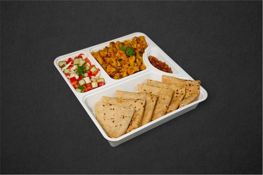 Flower Vatana Tameta Nu Shak- Fulka Roti 6 Pcs