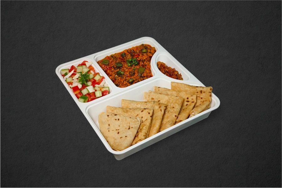 Dahi Wala Bhinda Nue Shak- Fulka Roti 6 Pcs