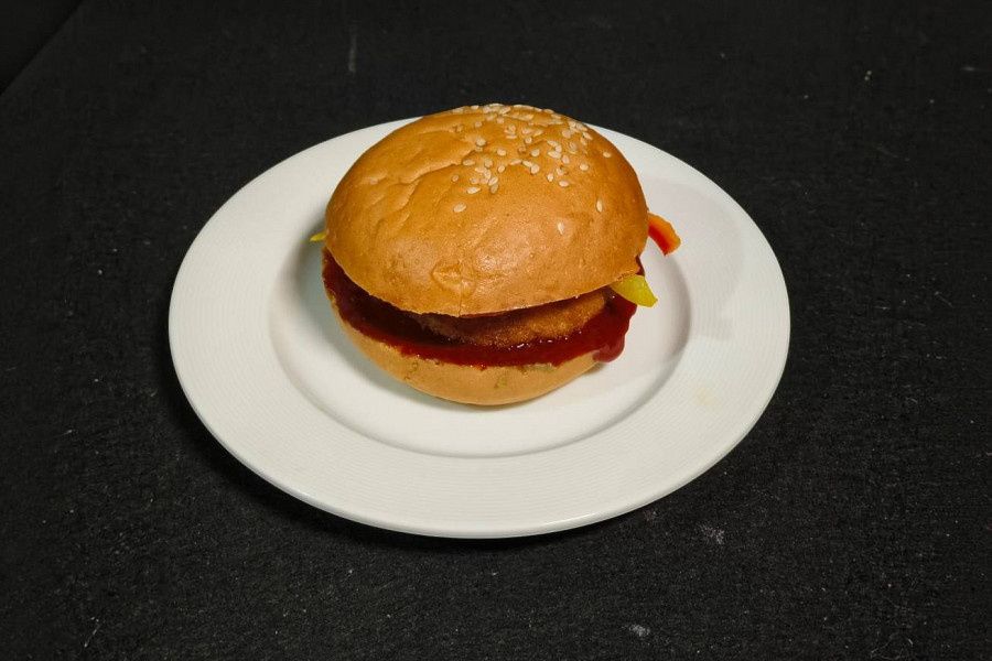 Corn Volacano Korean Burger