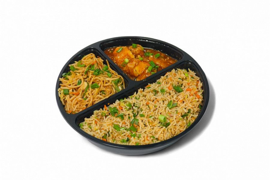 Hakka Noodles-Veg Fried Rice - Paneer Chilly Dry
