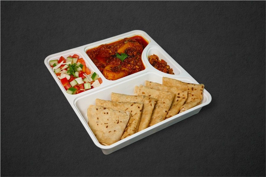Lasaniya Bataka- Fulka Roti 6 Pcs