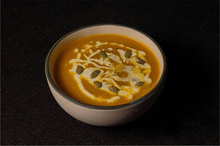 Creamy Roasted Pumpkin Comfort Soup (J)