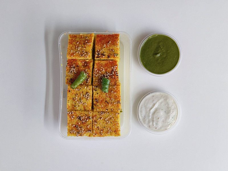 Fluffy Yellow Dhokla