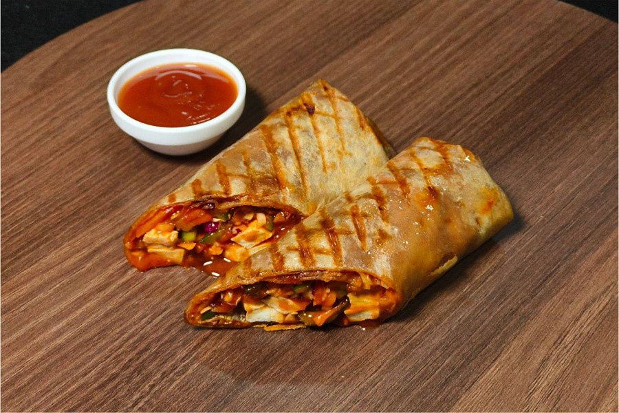 Korean Fire Paneer Wrap