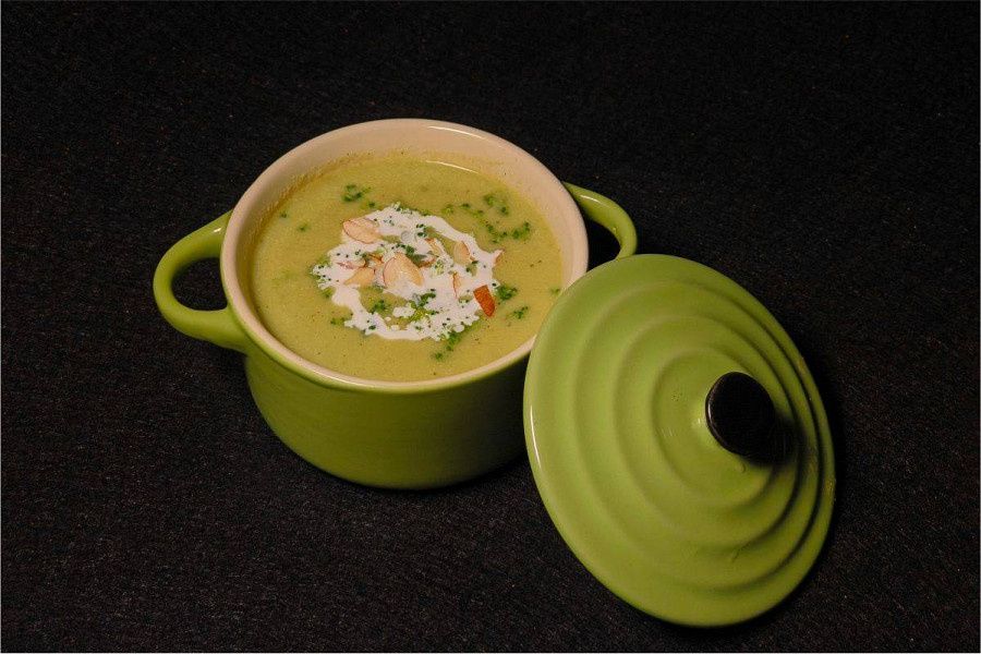 Broccoli Almond Protein Soup (J)