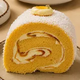 Mango Coconut Swiss Roll