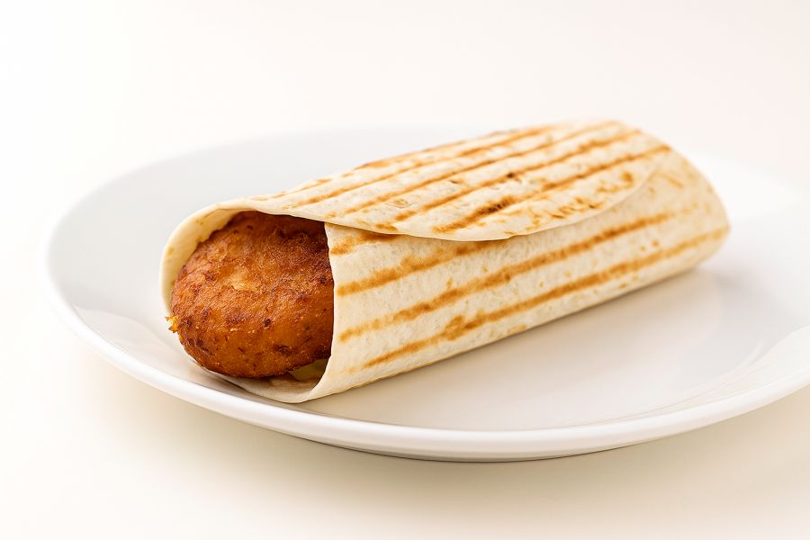 Aloo Tikki Wrap
