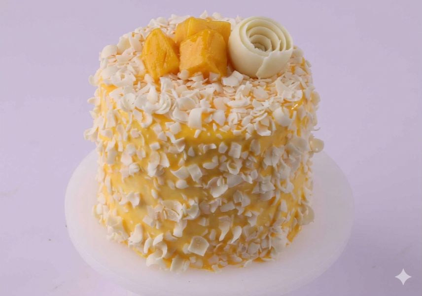 Mango White Chocolate Pastry