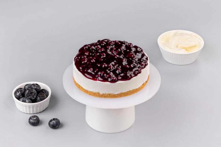 Blueberry Cheese Cold Cake