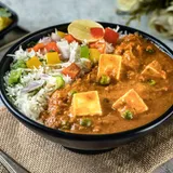 Matar Paneer Rice Bowl