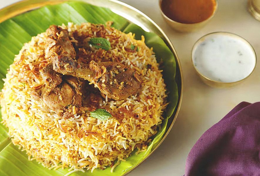 Hyderabadi Style Kacchi Chicken Dum Biryani