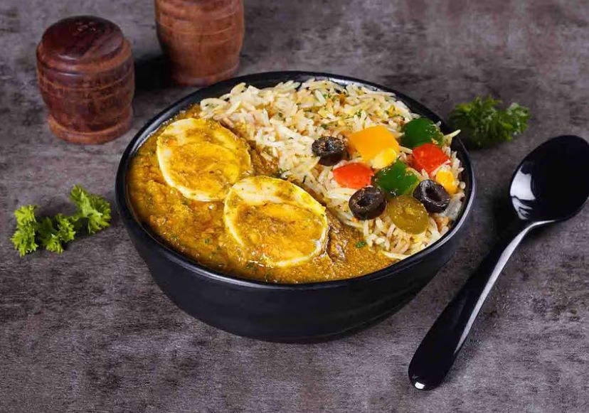 Egg Curry Rice Bowl
