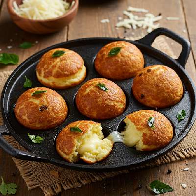Cheese Paniyaram With Spicy Chutney
