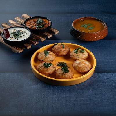 Masala Paniyaram With Spicy Chutney