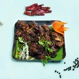Karumilagu Kalan Piratal [Musroom Pepper Fry]