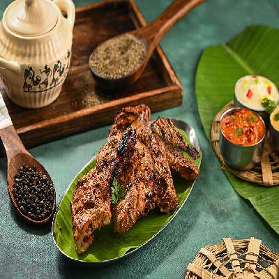 Pepper Chicken Barbeque - [Half]