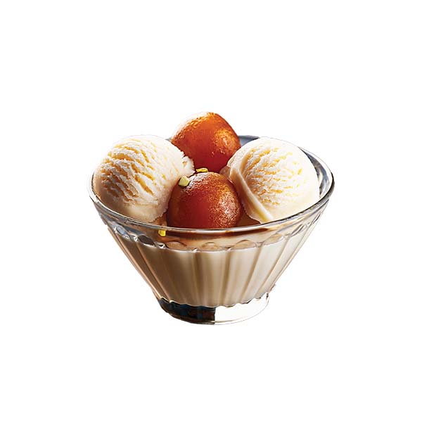 Gulab Jamun With Ice Cream