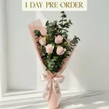 Delicate Pink Rose Hand Bouquet