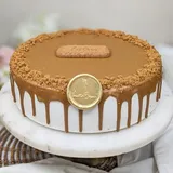 Lotus Biscoff Fresh Cream Cake