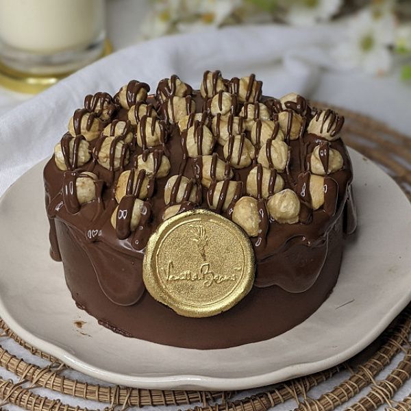 Nutella Hazelnut Belgian Dark Chocolate Bento Cake