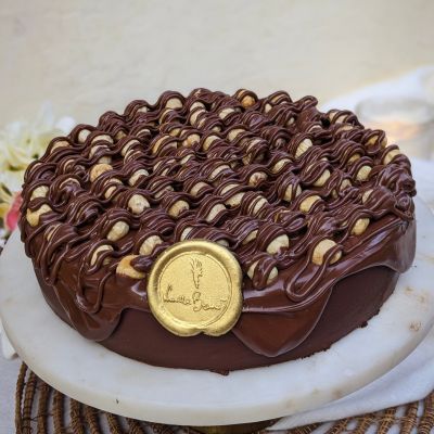 Nutella Hazelnut Belgian Dark Chocolate Cake