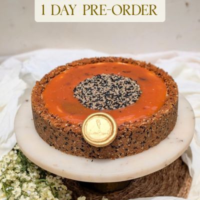 Caramel Sesame Cheesecake