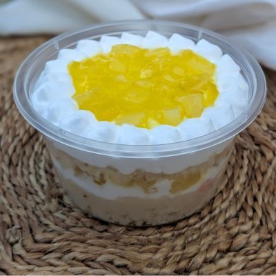 Pineapple Fresh Cream Cake Tub