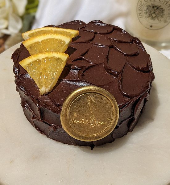 Belgian Dark Chocolate Orange Bento Cake