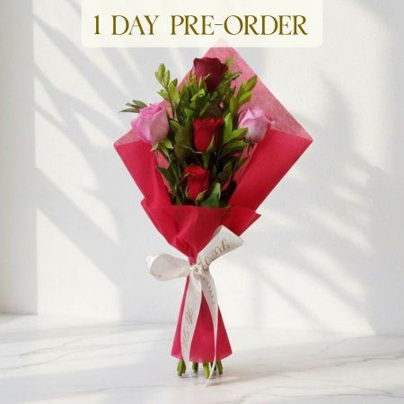 Red And Pink Rose Mini Wrap