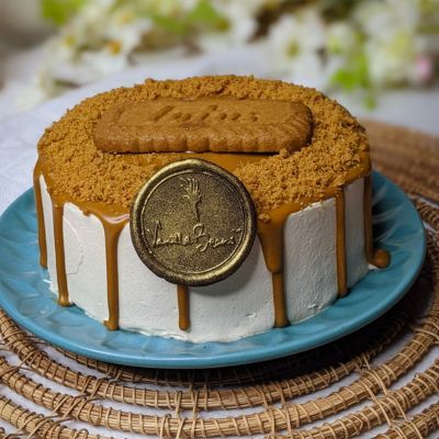 Lotus Biscoff Fresh Cream Bento Cake