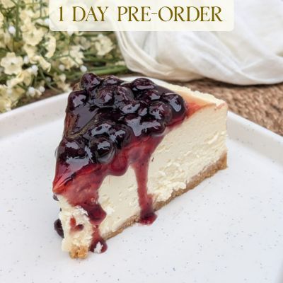 Baked Cheese Cake With Blueberry