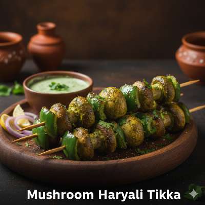 Mushroom Haryali Tikka