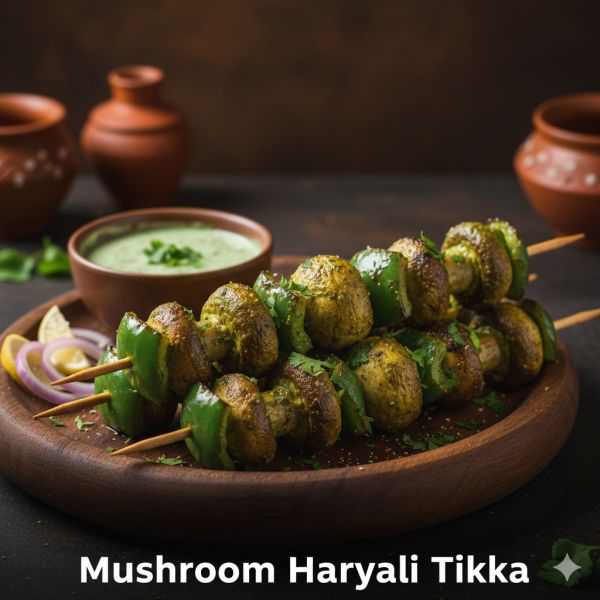 Mushroom Haryali Tikka