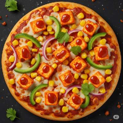 Paneer Corn Chilli Pizza