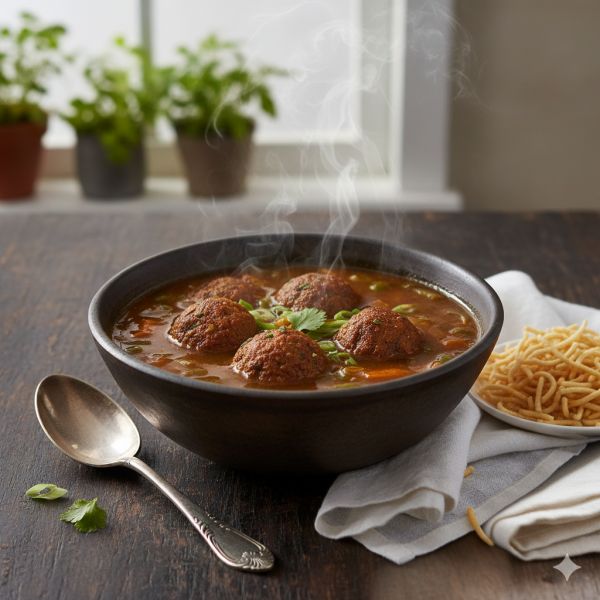 Veg Manchurian Soup