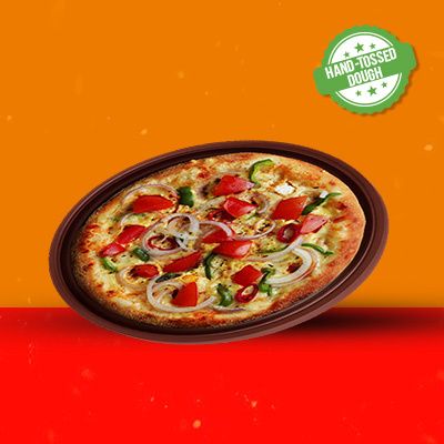 Veggie Cashew Cheese Pizza ( Vegan )