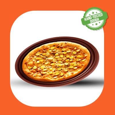 Corn Cashew Cheese Pizza ( Vegan )