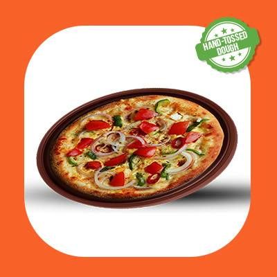 Veggie Cashew Cheese Pizza ( Vegan )