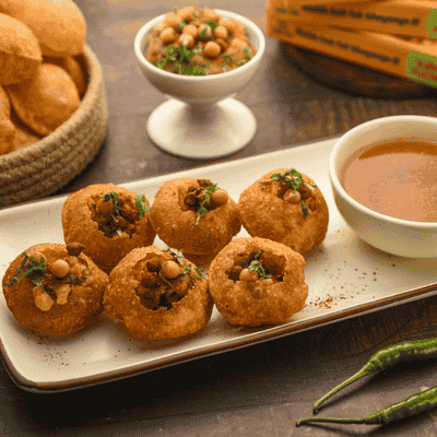 Regular Puchka With Meetha Water [6 Pieces]