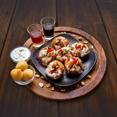 Dahi Chutney Puchka (Rajsthani Flavour) [6 Pieces]