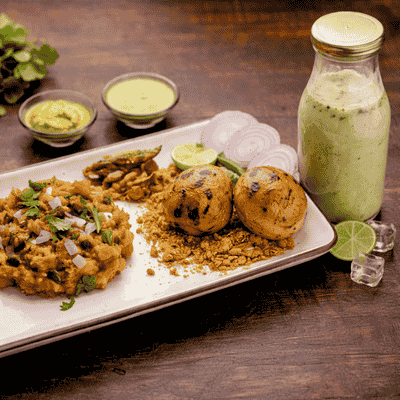 Authentic Bihari Litti Chokha (2 Pcs) + Taak