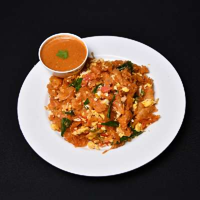Egg Kothu Parotta - Tossed