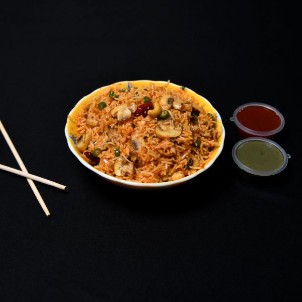 Schezwan Mushroom Fried Rice