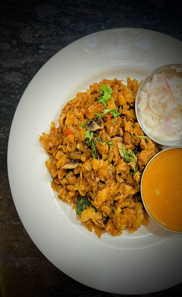 Mushroom Kothu Parotta