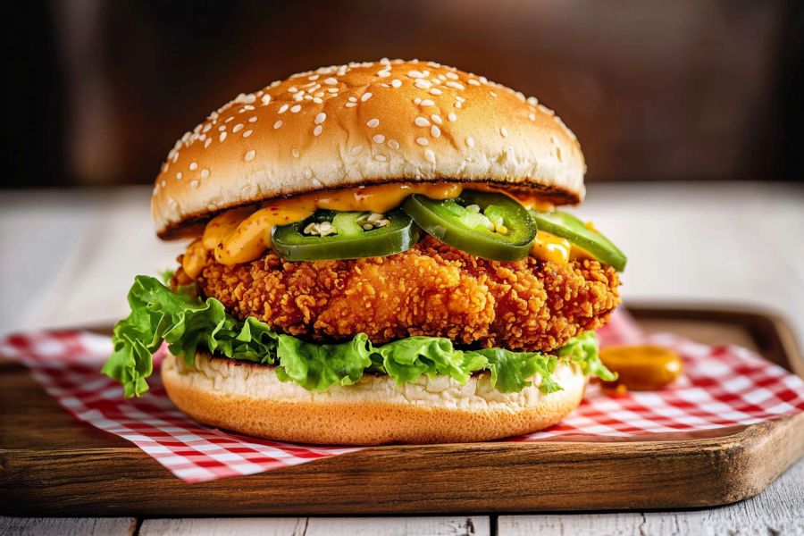 Devils Smokey Chicken Burger